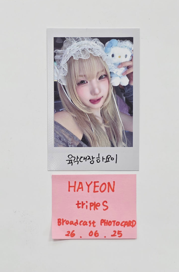 HAYEON (of Triples) "LOVE&amp;POP" - Broadcast Polaroide type Photocard [26.06.25]