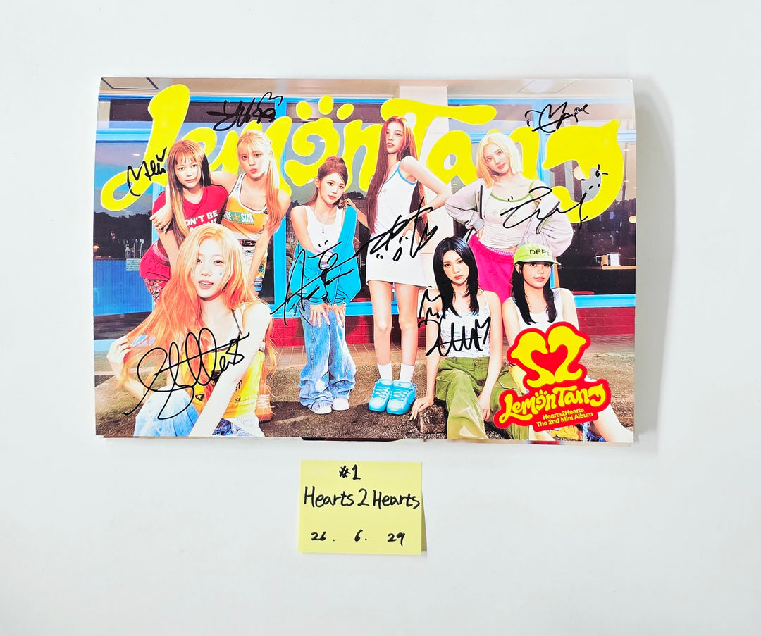 Hearts2Hearts “Lemon Tang” - Hand Autographed(Signed) Promo Album [26.06.29]