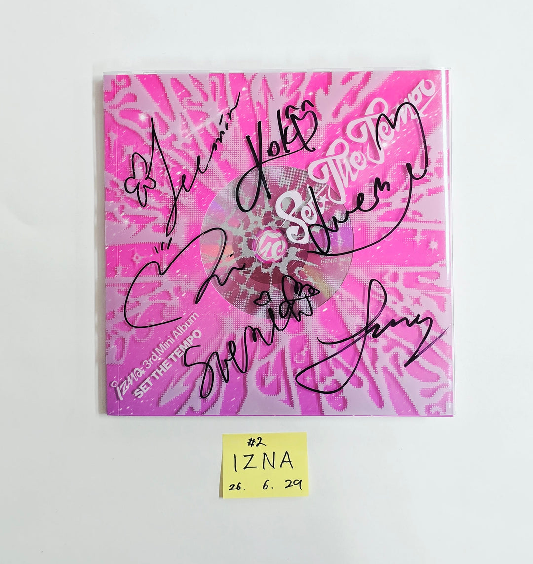 IZNA "SET THE TEMPO" - Hand Autographed(Signed) Promo Album [26.06.29]