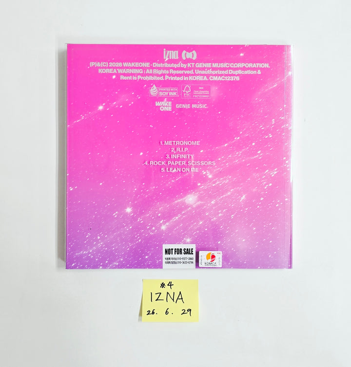 IZNA "SET THE TEMPO" - Hand Autographed(Signed) Promo Album [26.06.29]