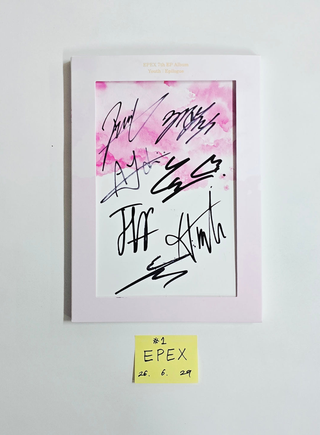 EPEX "소화(韶華) : Epilogue" - Hand Autographed(Signed) Promo Album [26.06.29]