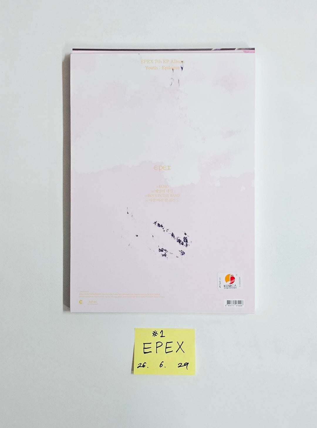 EPEX "소화(韶華) : Epilogue" - Hand Autographed(Signed) Promo Album [26.06.29]