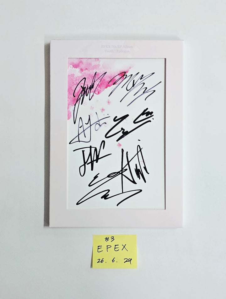 EPEX "소화(韶華) : Epilogue" - Hand Autographed(Signed) Promo Album [26.06.29]