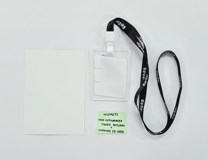 WUMUTI (of XLOV) - EgoZgo Hand Autograhped(Signed) Postcard + Employee ID Card [26.06.29]