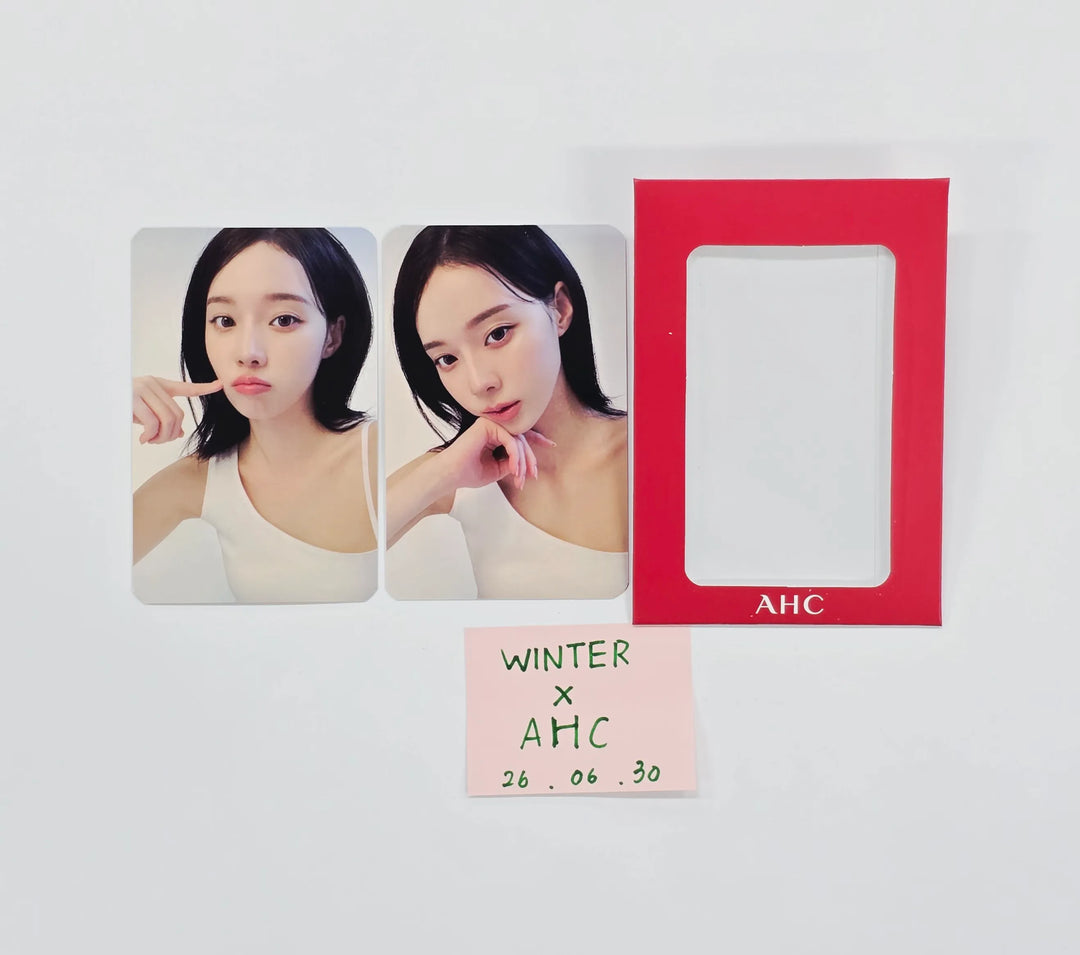 Winter (of  Aespa) - "Winter x AHC" Never Live Event Photocards Set (2ea) [26.06.30]