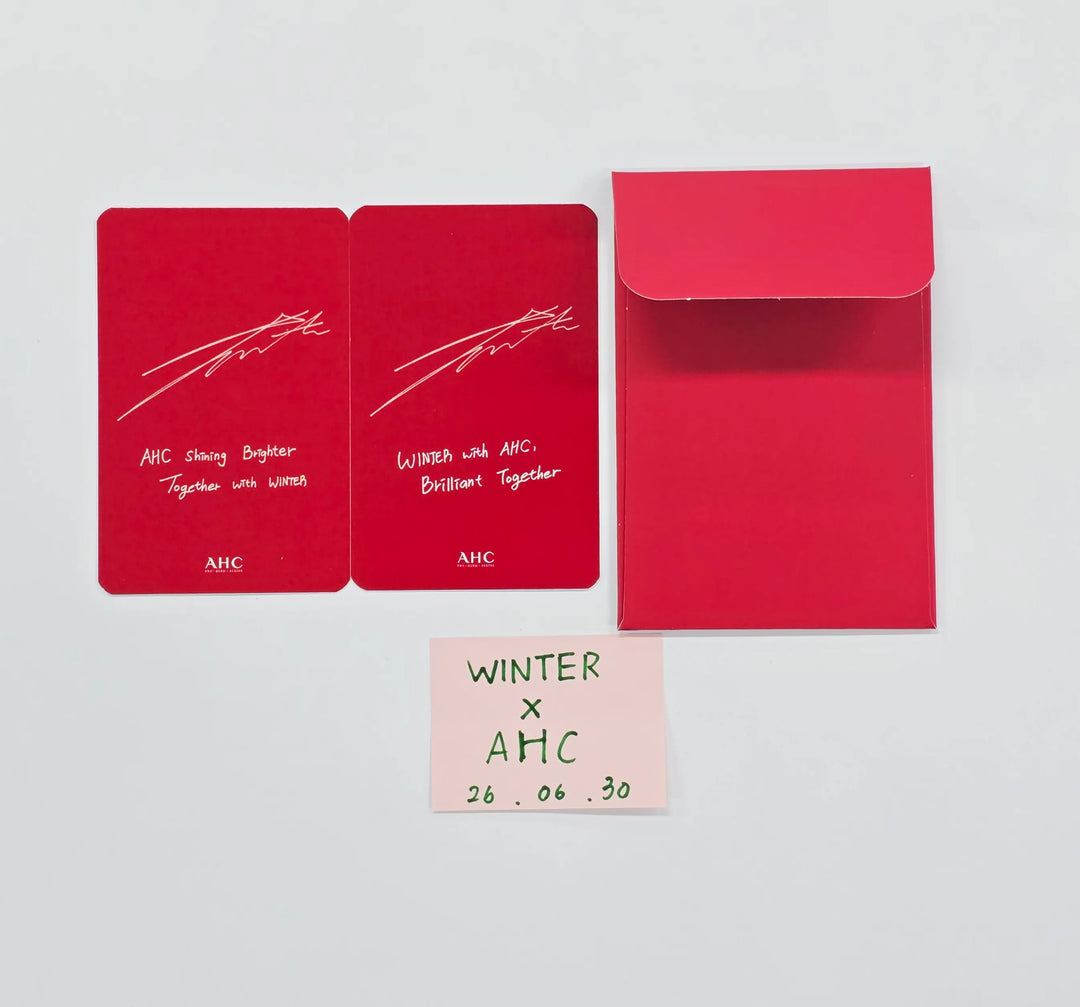 Winter (of  Aespa) - "Winter x AHC" Never Live Event Photocards Set (2ea) [26.06.30]