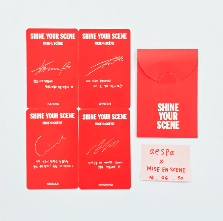 Aespa - Mise En Scene Event Photocards Set (4ea) [26.06.30]