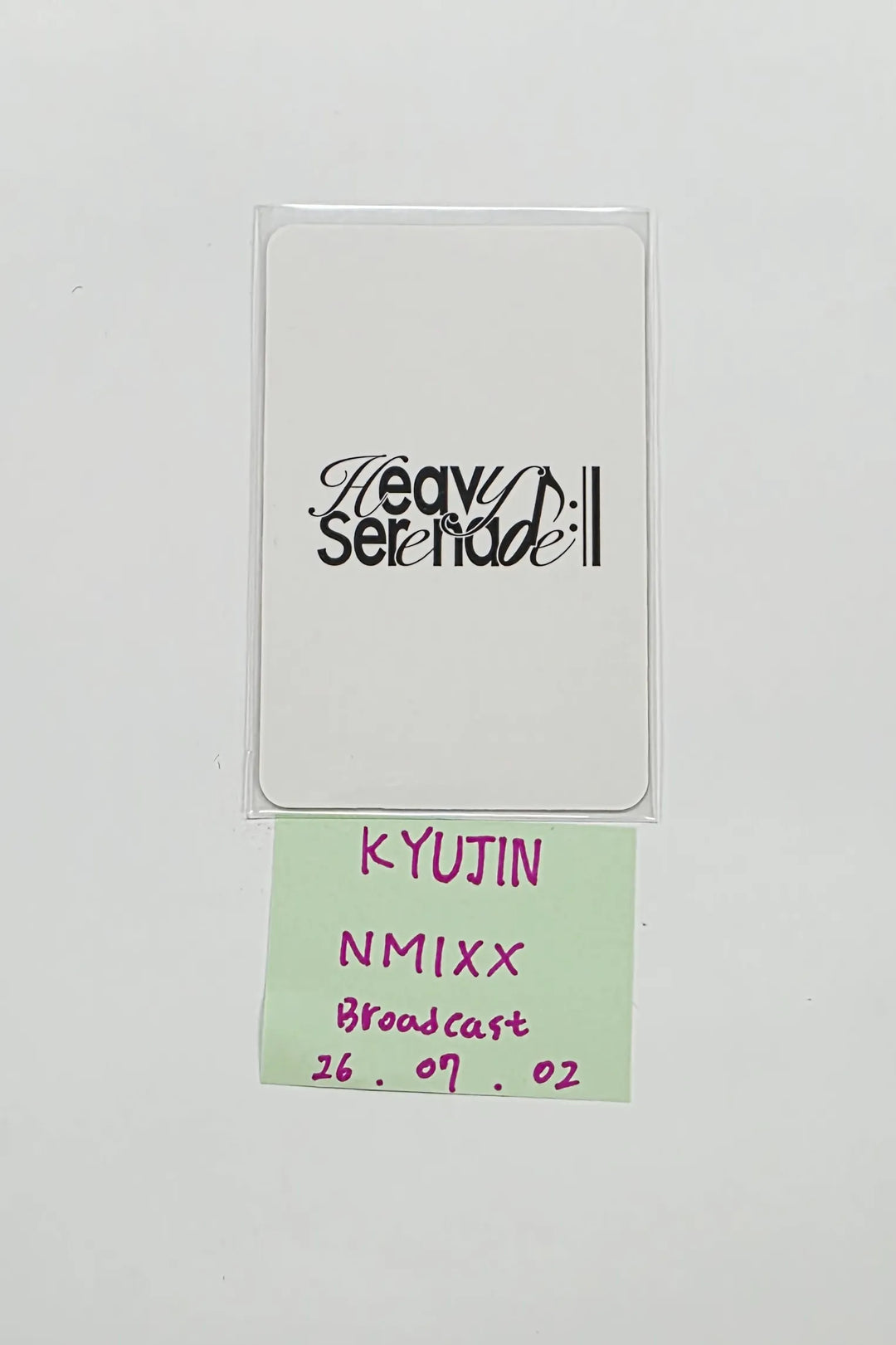 KYUJIN (of NMIXX) "Heavy Serenade" - Broadcast Photocard [26.07.02]