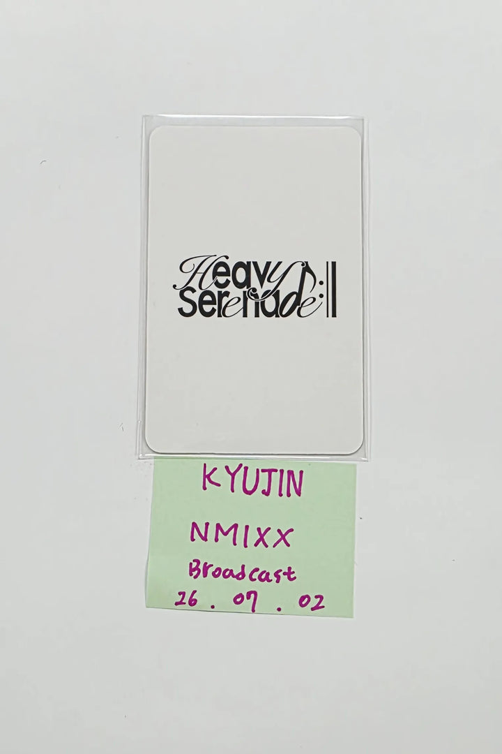 KYUJIN (of NMIXX) "Heavy Serenade" - Broadcast Photocard [26.07.02]