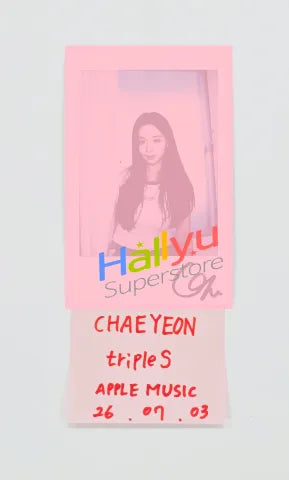 CHAEYEON (of TripleS) - Hand Autographed(Signed) Polaroid [26.07.03]