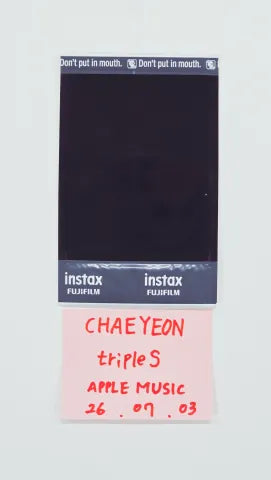CHAEYEON (of TripleS) - Hand Autographed(Signed) Polaroid [26.07.03]