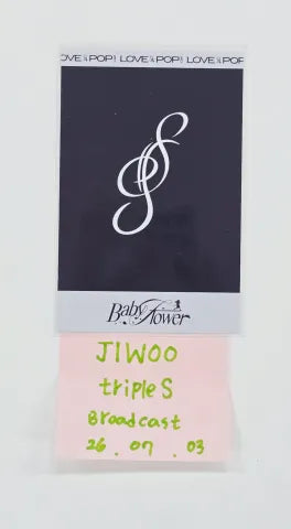 JIWOO (of TripleS) "LOVE&amp;POP" - Broadcast Polaroide type Photocard [26.07.03]