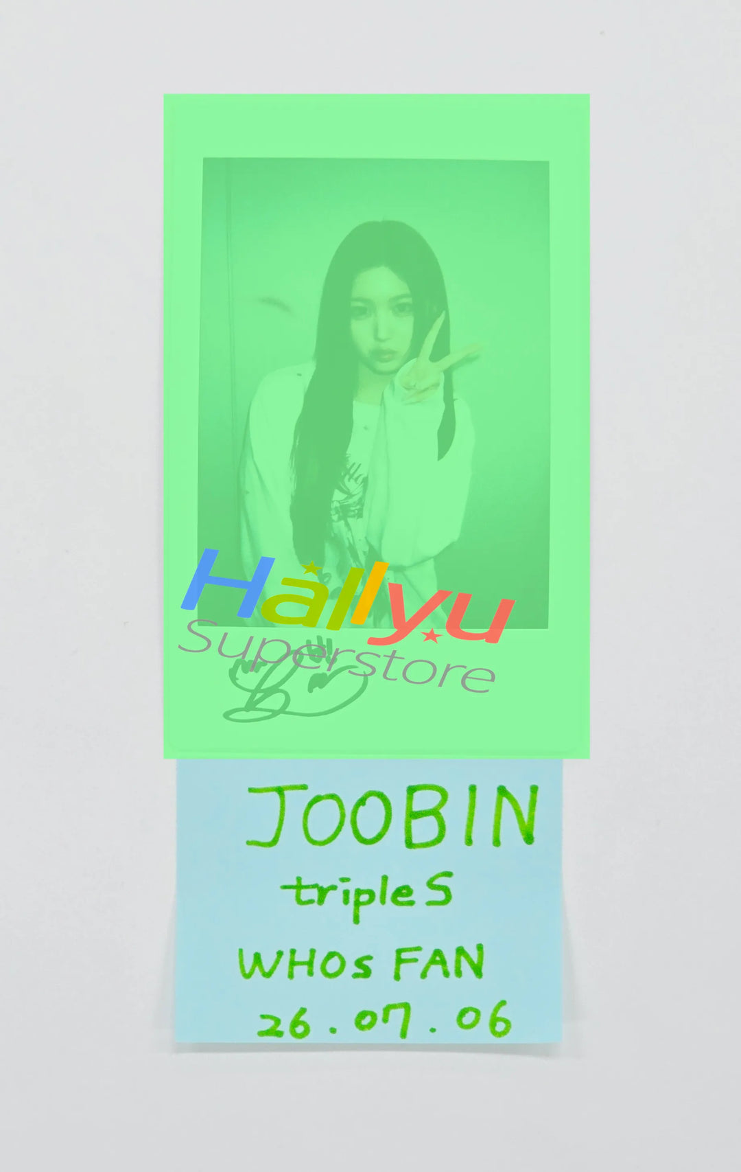 JOOBIN (of TripleS) - Hand Autographed(Signed) Polaroid [26.07.06]