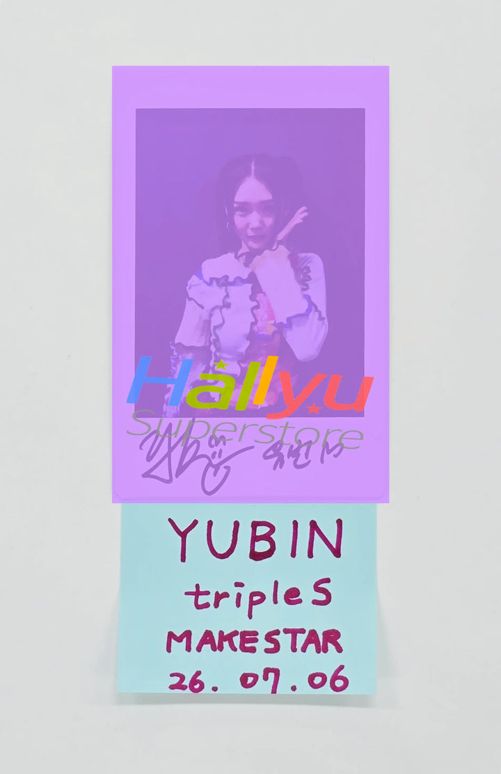 YUBIN (of TripleS) - Hand Autographed(Signed) Polaroid [26.07.06]