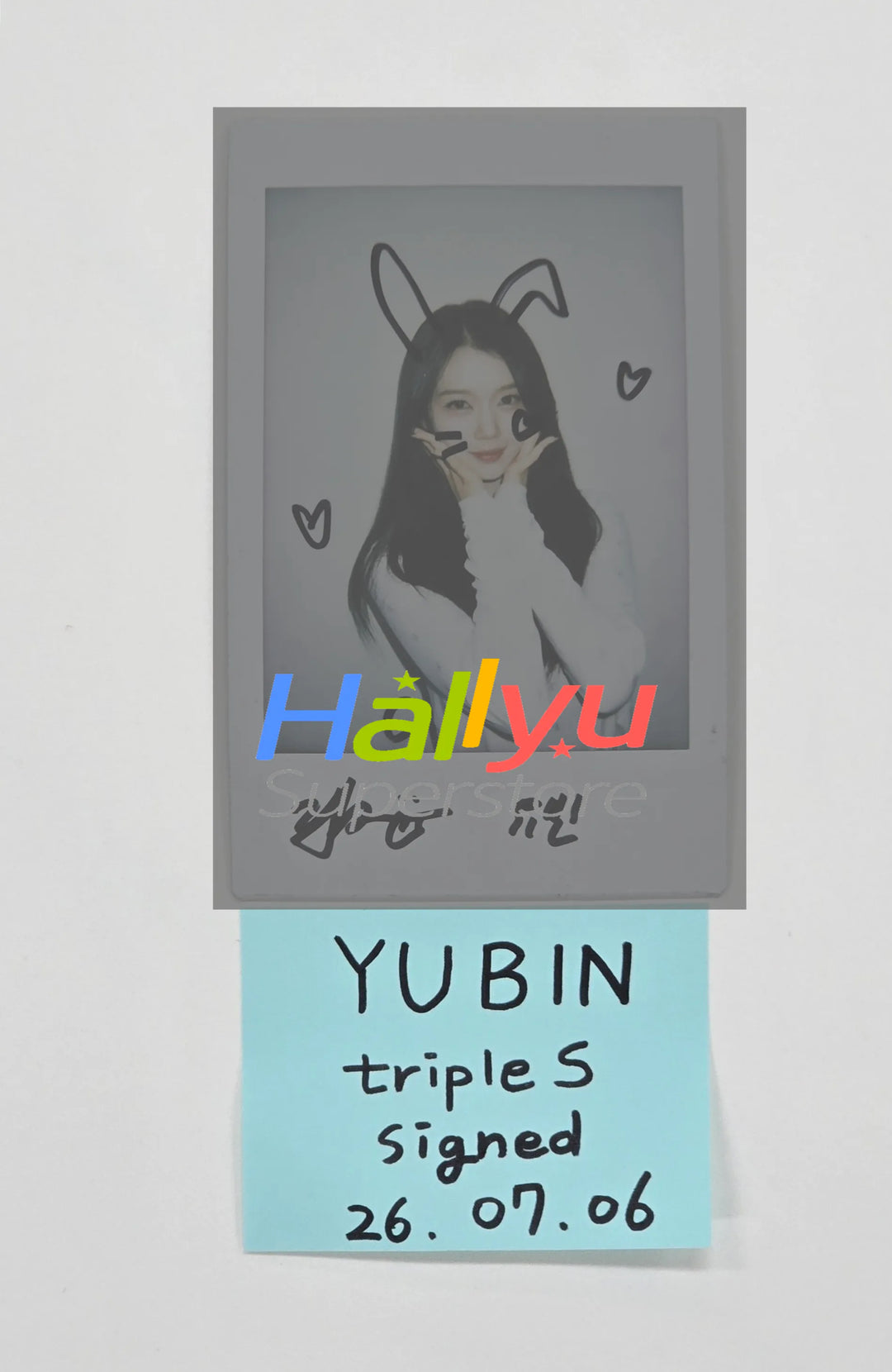 GONG YUBIN (of TripleS) - Hand Autographed(Signed) Polaroid [26.07.06]