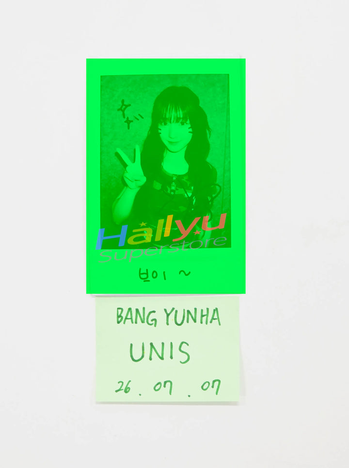 YUNHA (of UNIS) - Hand Autographed(Signed) Polaroid [26.07.07]