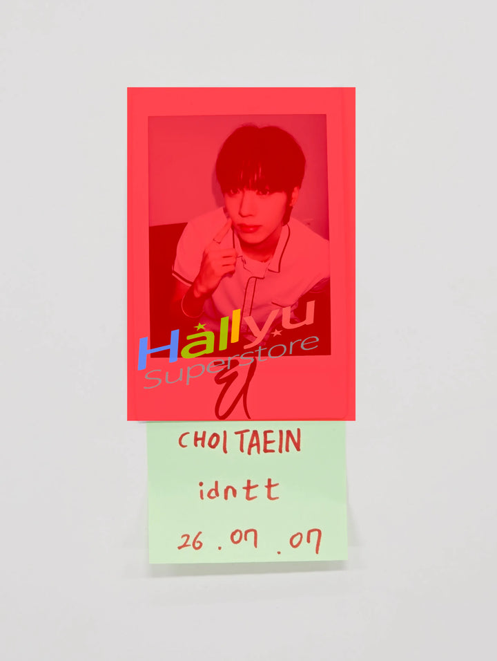 CHOI TAEIN (of idntt) - Hand Autographed(Signed) Polaroid [26.07.07]