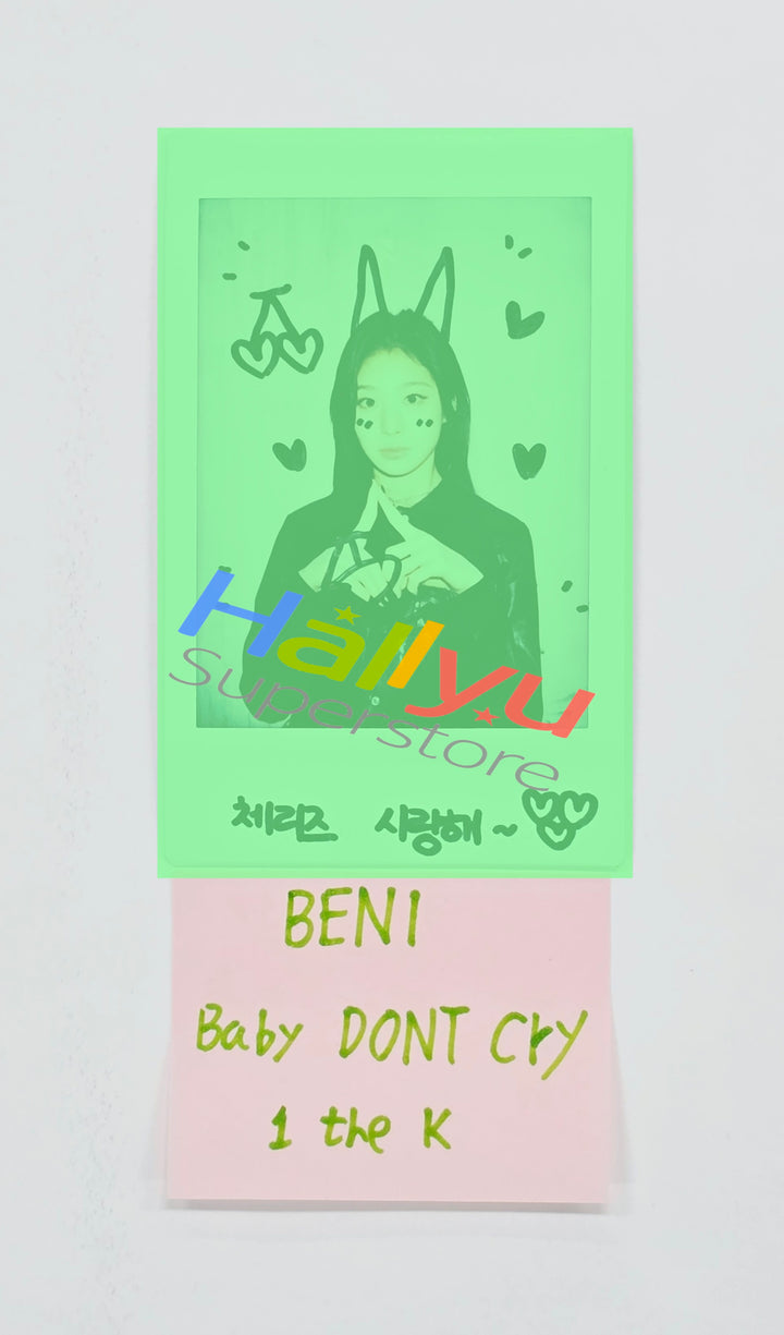 BENI (of Baby DONT Cry) - Hand Autographed(Signed) Polaroid [26.07.08]