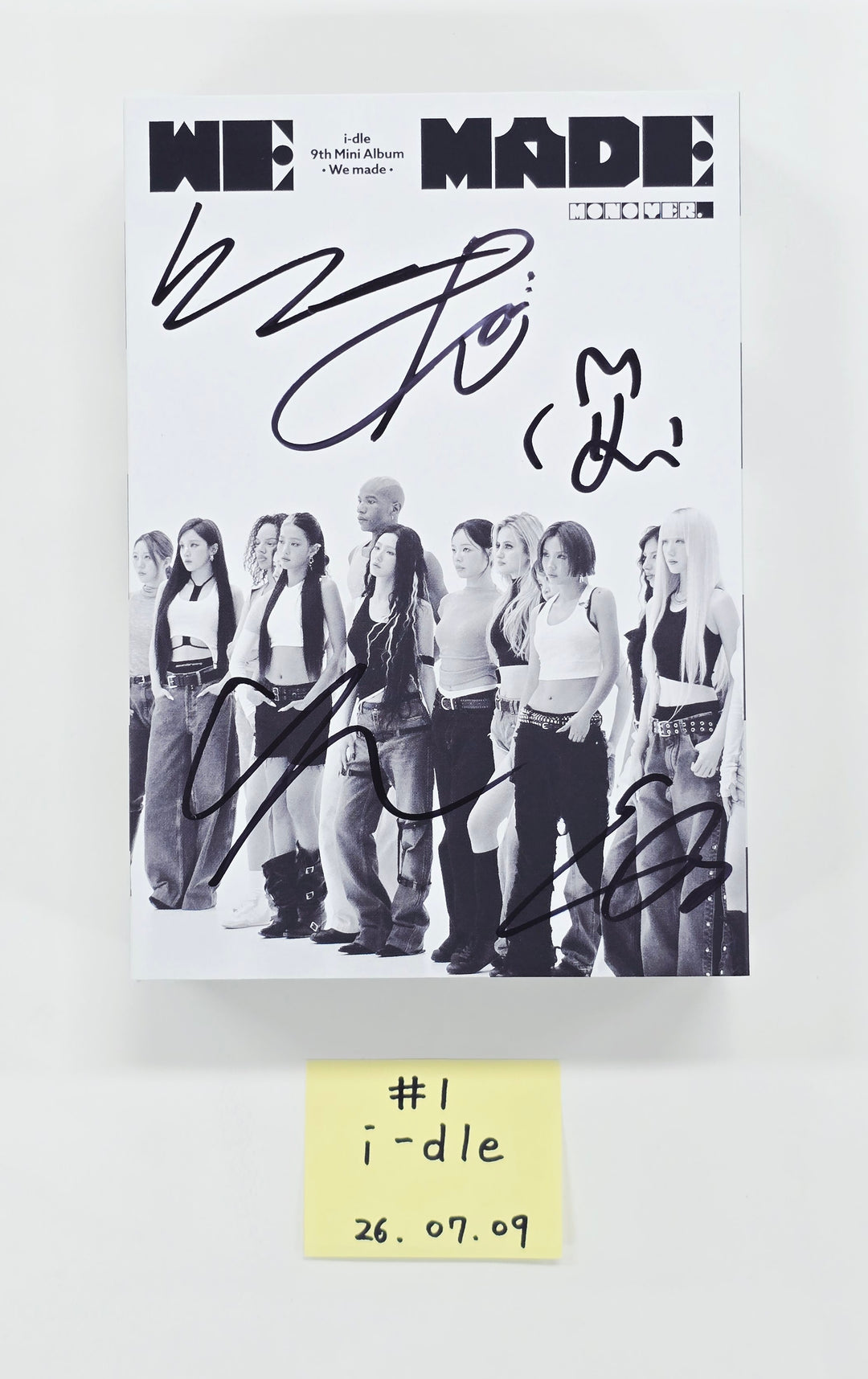 I-DLE "We made" - Hand Autographed(Signed) Promo Album [26.07.09]