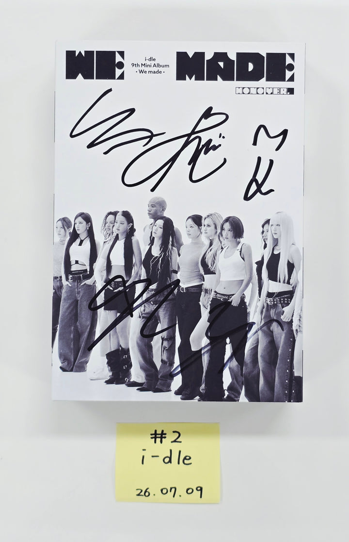 I-DLE "We made" - Hand Autographed(Signed) Promo Album [26.07.09]