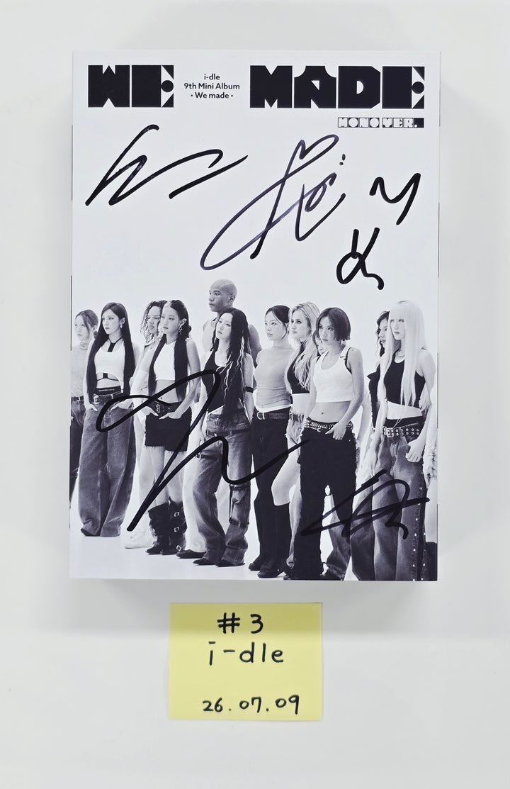 I-DLE "We made" - Hand Autographed(Signed) Promo Album [26.07.09]