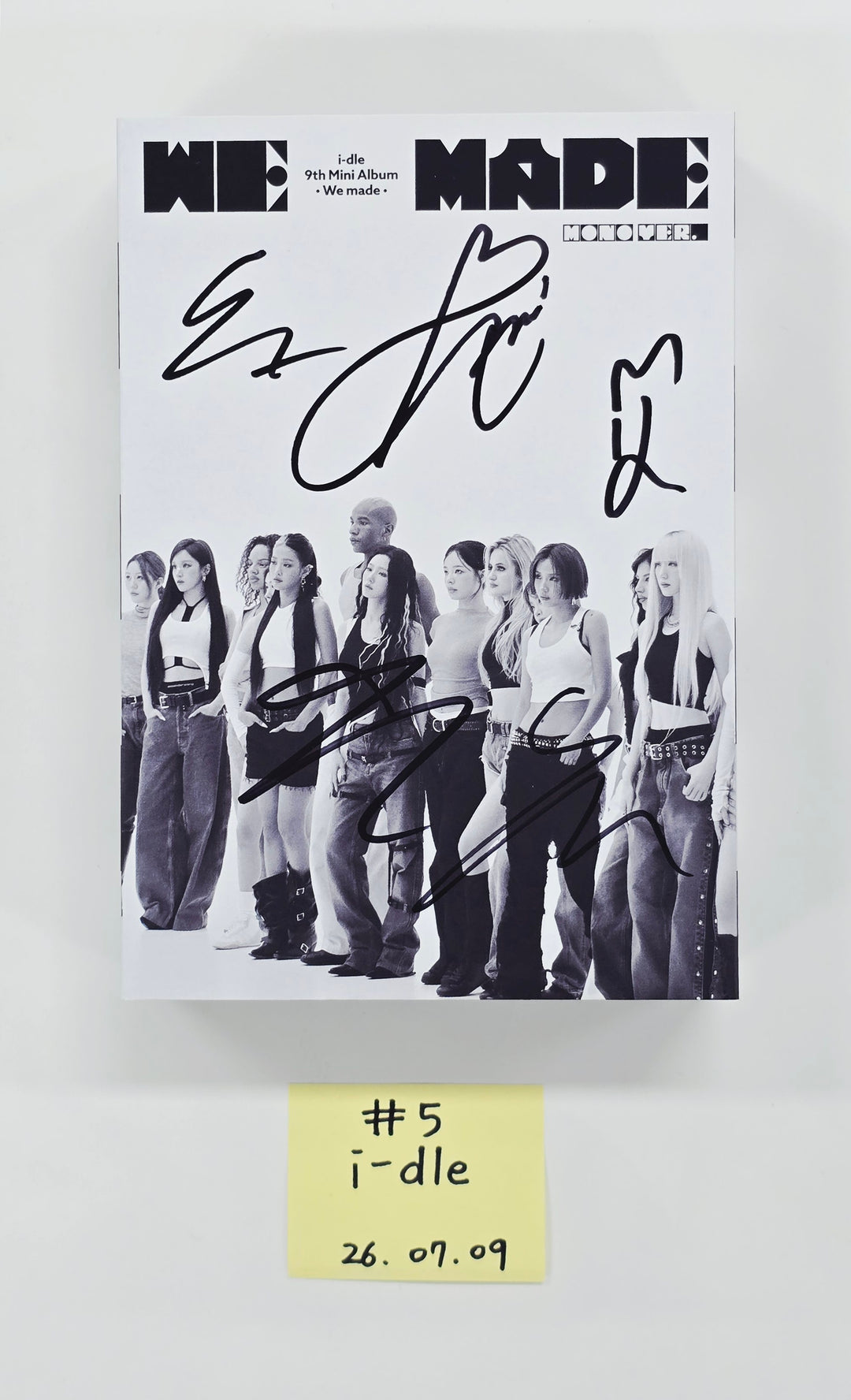 I-DLE "We made" - Hand Autographed(Signed) Promo Album [26.07.09]