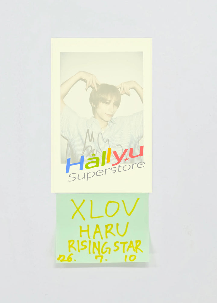 HARU (of XLOV) - Hand Autograhped(Signed) Polaroid [26.07.10]
