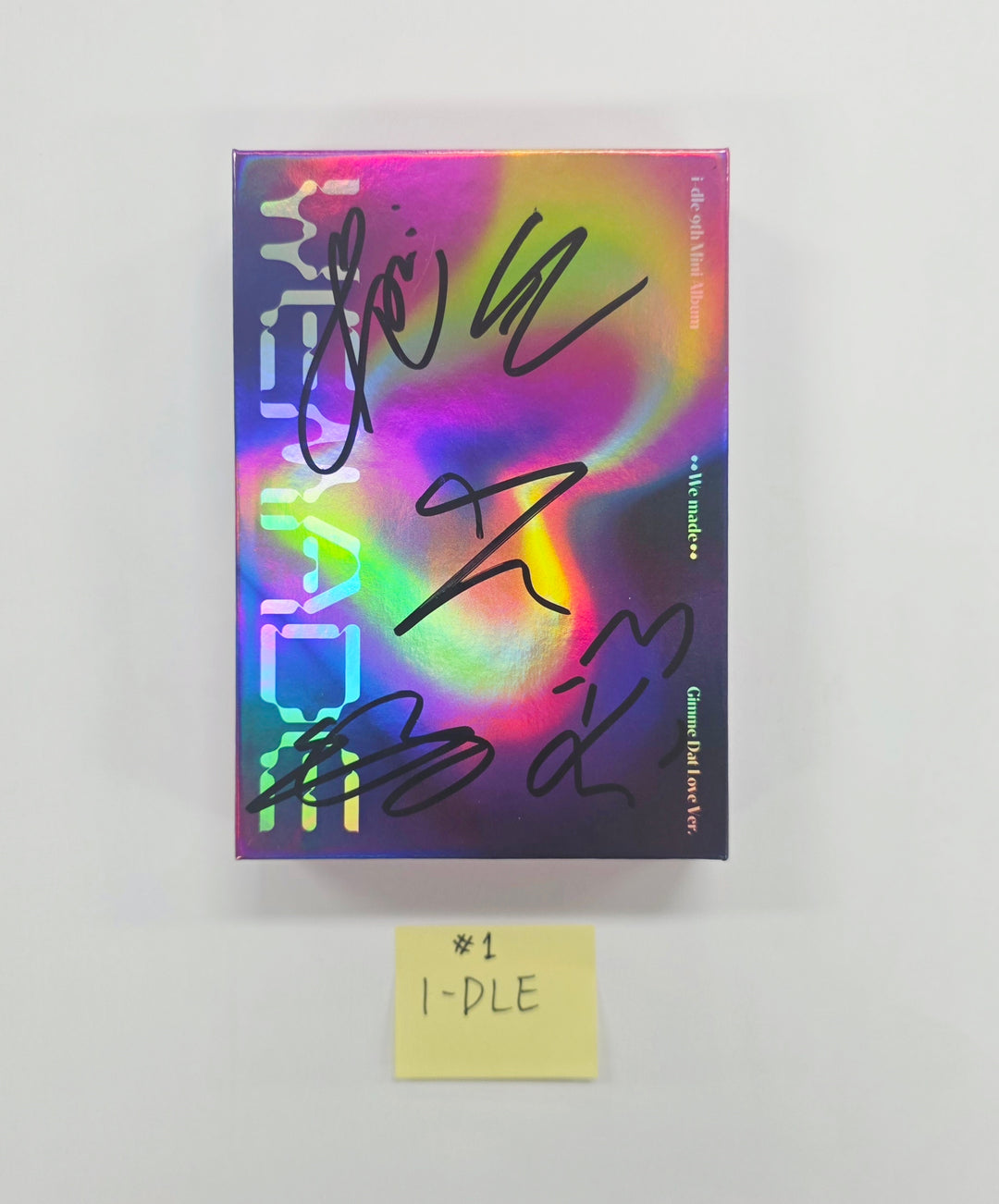 I-DLE "We made" - Hand Autographed(Signed) Promo Album [26.07.13]