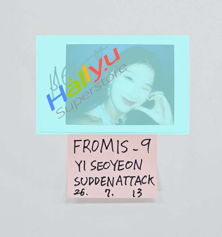YI SEOYEON (of Fromis_9) - Hand Autographed(Signed) Polaroid [26.07.13]