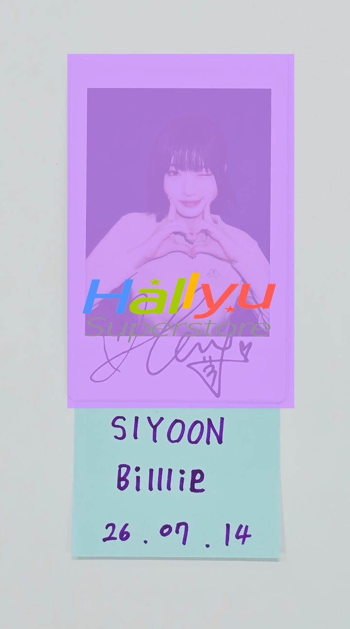SIYOON (of Billlie) - Hand Autographed(Signed) Polaroid [26.07.14]