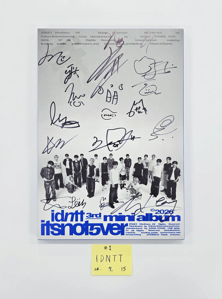 idntt "itsnotover" - Hand Autographed(Signed) Promo Album [26.07.15]
