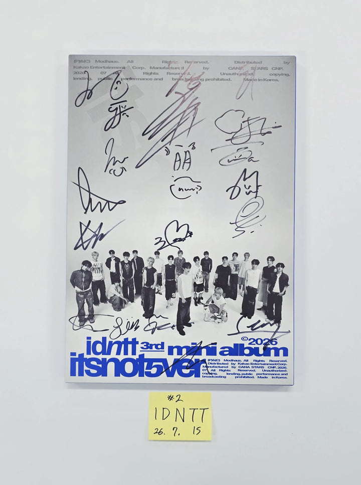 idntt "itsnotover" - Hand Autographed(Signed) Promo Album [26.07.15]