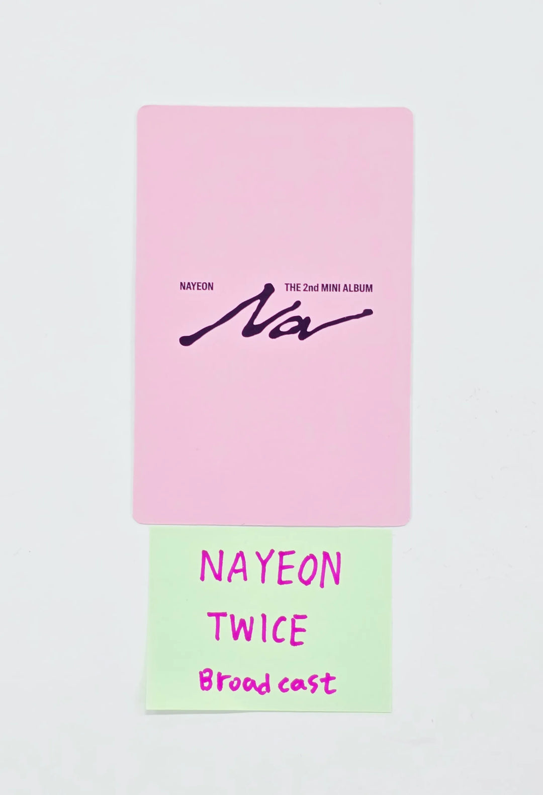Nayeon (of Twice) "NA" - Broadcast Photocard [26.07.15]