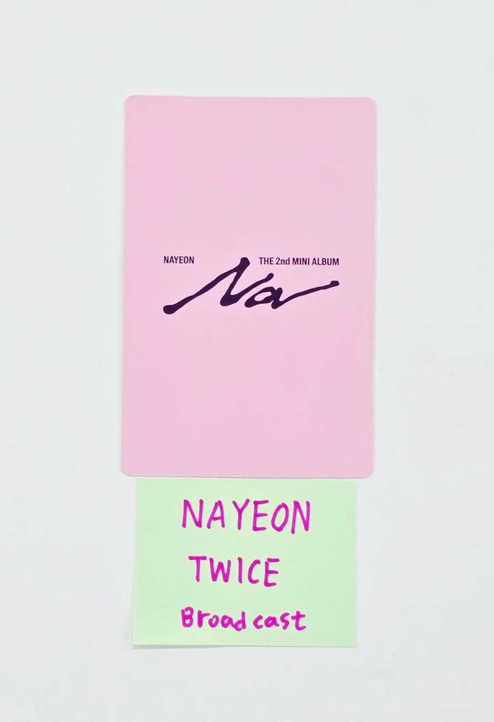 Nayeon (of Twice) "NA" - Broadcast Photocard [26.07.15]