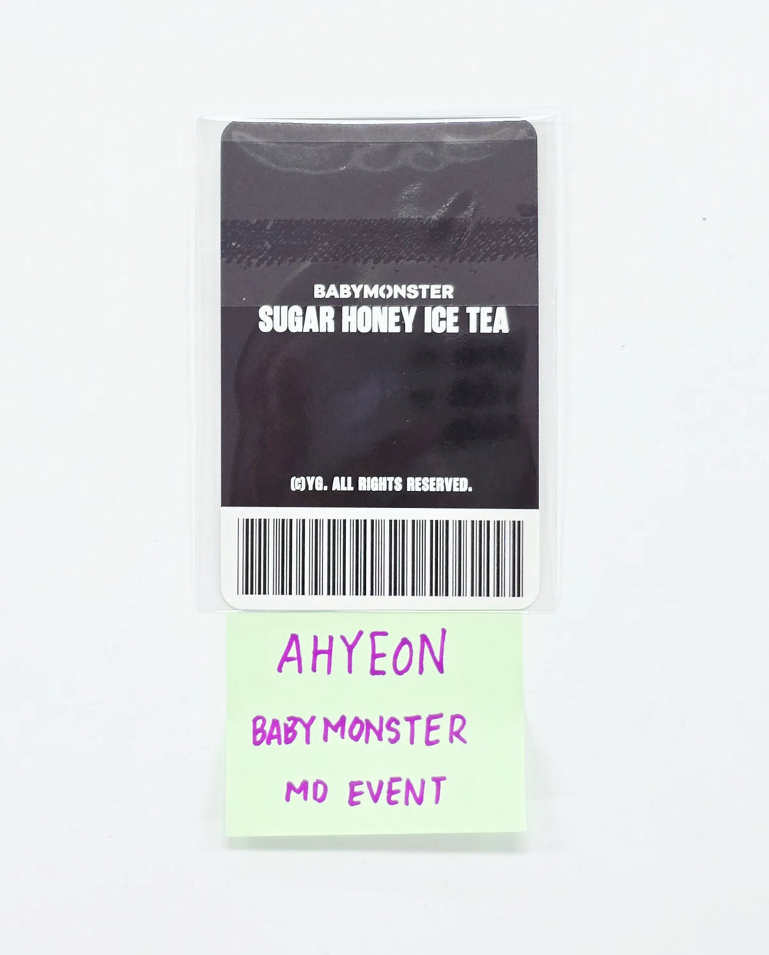 AHYEON (of BABYMONSTER) "SUGAR HONEY ICE TEA" - MD Event Photocard [26.07.15]