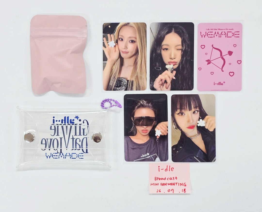 I-DLE "We made" - Broadcast MINI FANMEETING Photocard, Keyring Set [26.07.16]