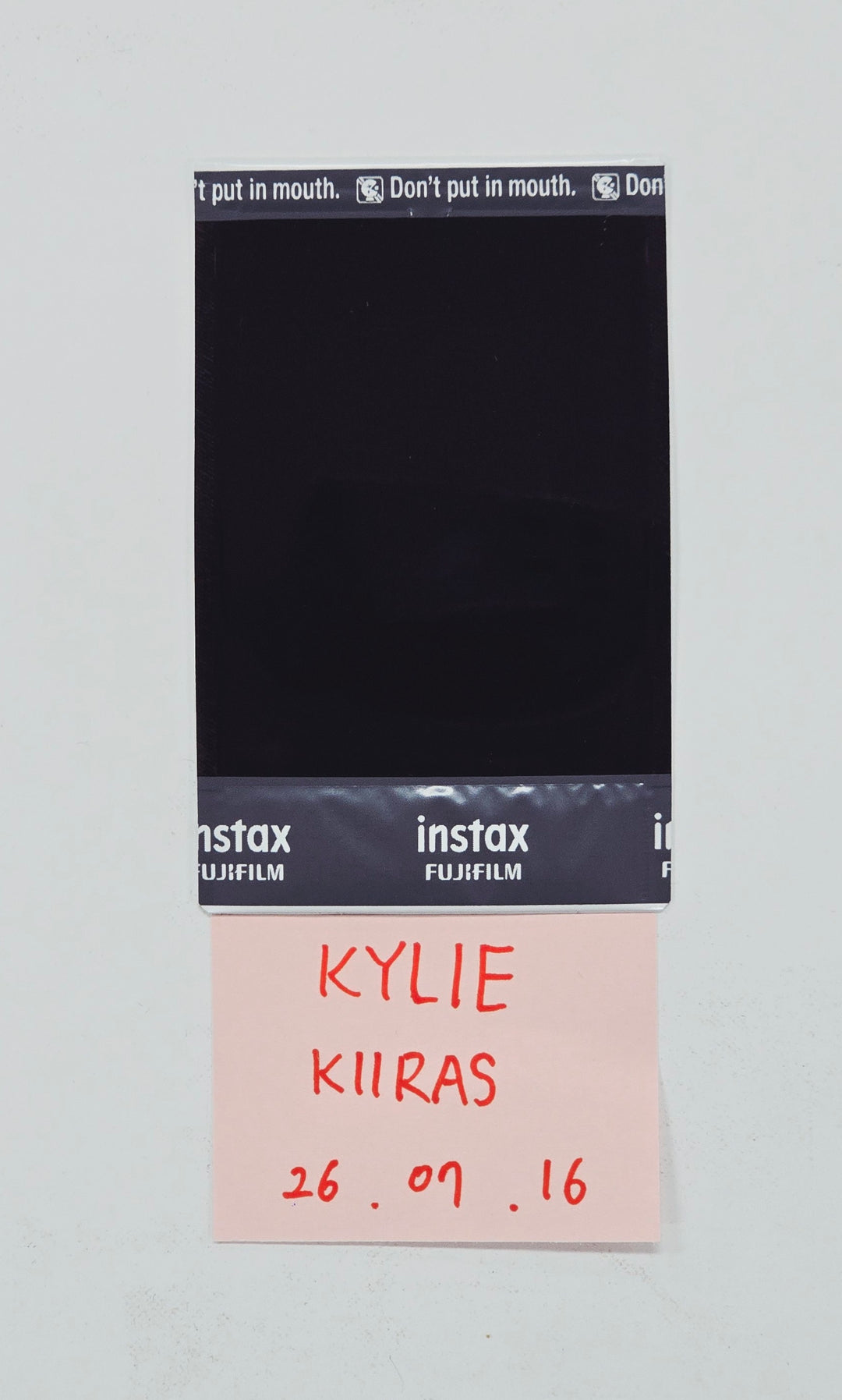 KYLIE (of KIIRAS) - Hand Autographed(Signed) Polaroid [26.07.16]