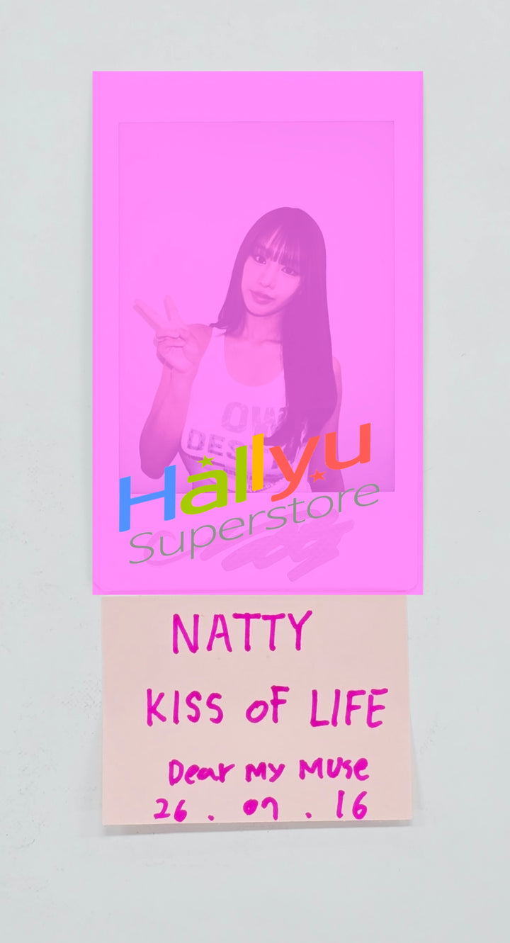 NATTY (of Kiss of Life) - Hand Autographed(Signed) Polaroid [26.07.16]