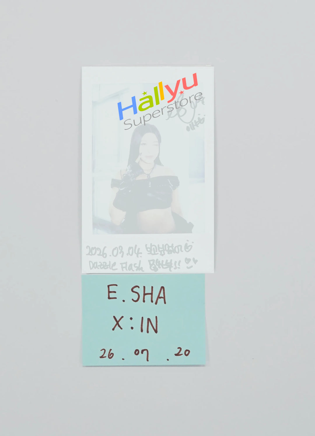 E.SHA (of X:IN) - Broadcast Hand Autographed(Signed) Polaroid [26.07.20]