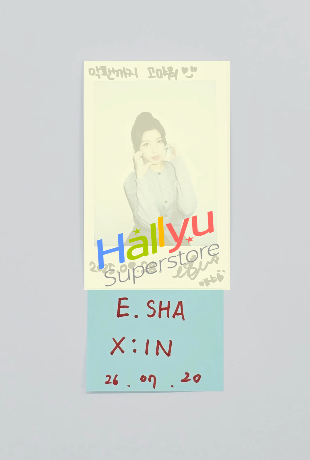 E.SHA (of X:IN) - Hand Autographed(Signed) Polaroid [26.07.20]