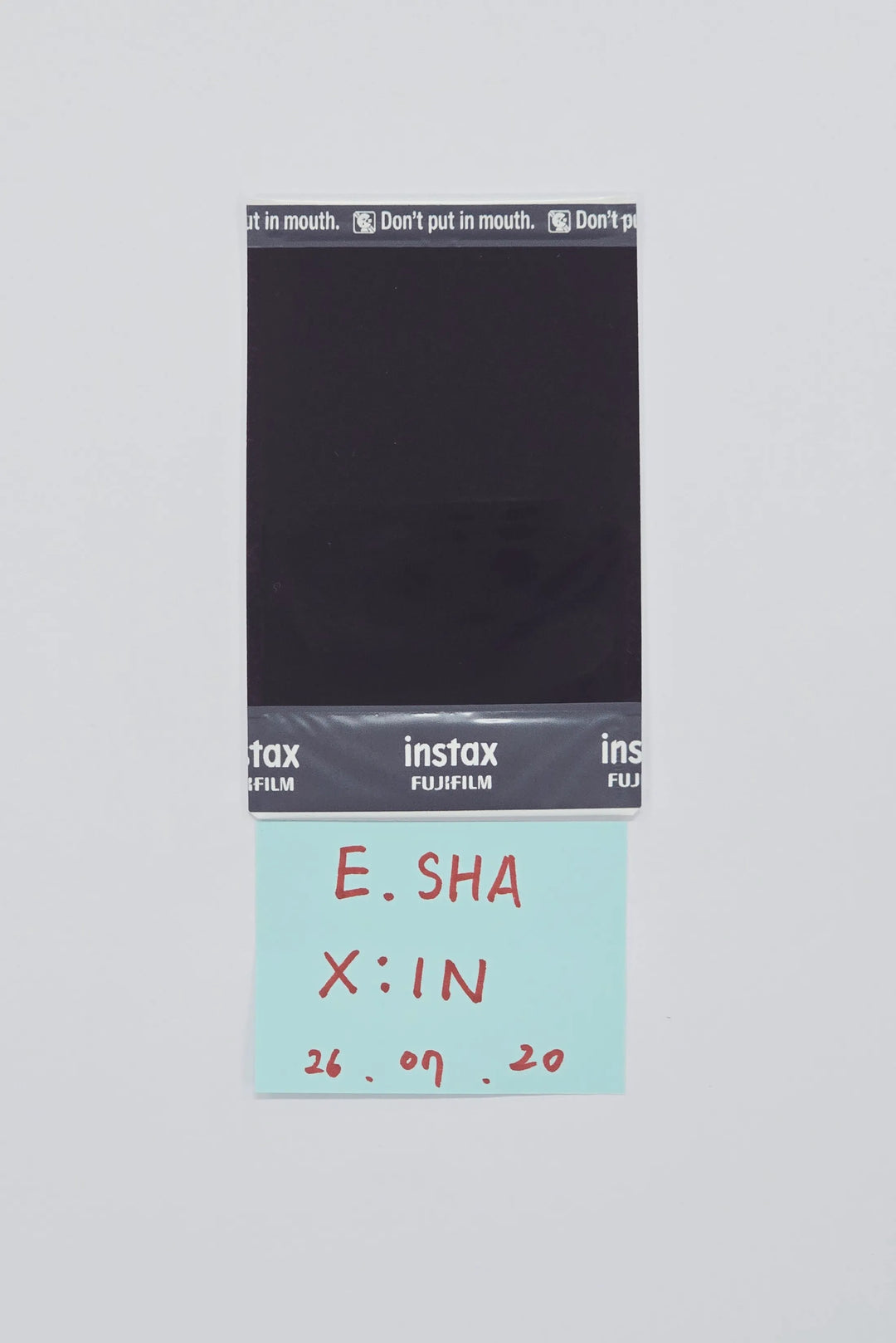 E.SHA (of X:IN) - Hand Autographed(Signed) Polaroid [26.07.20]