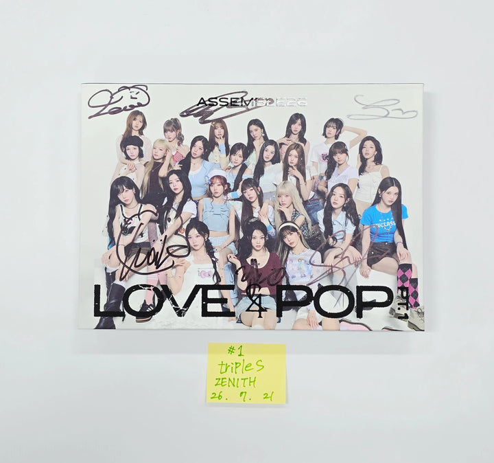 triples_msnz "LOVE&amp;POP" - Hello82 Hand Autographed(Signed) Album (zenith) [26.07.21]
