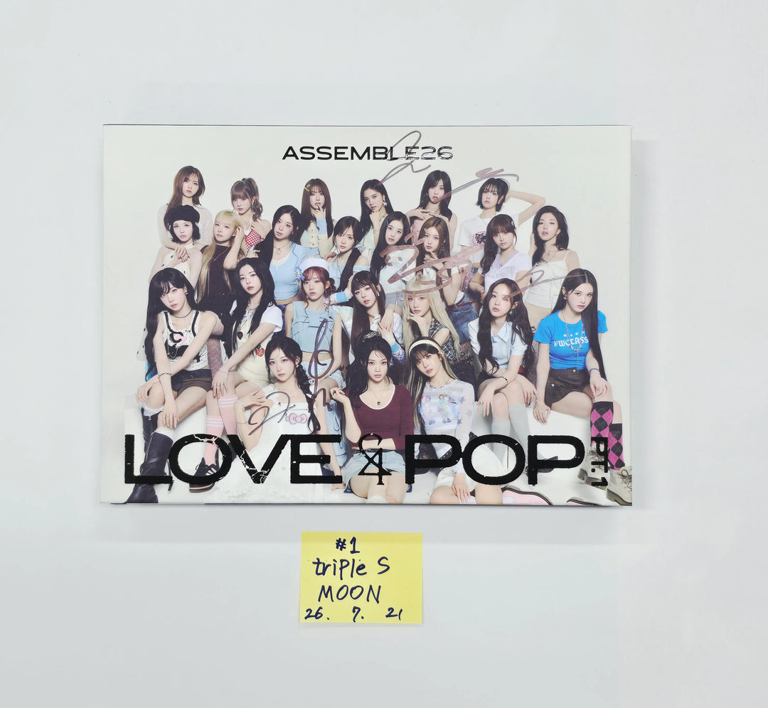 triples_msnz "LOVE&amp;POP" - Hello82 Hand Autographed(Signed) Album (MOON) [26.07.21]