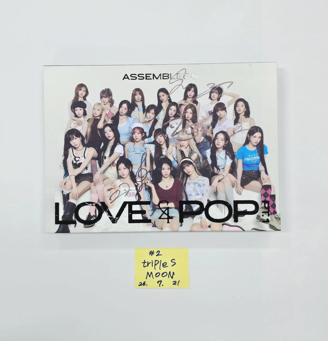 triples_msnz "LOVE&amp;POP" - Hello82 Hand Autographed(Signed) Album (MOON) [26.07.21]