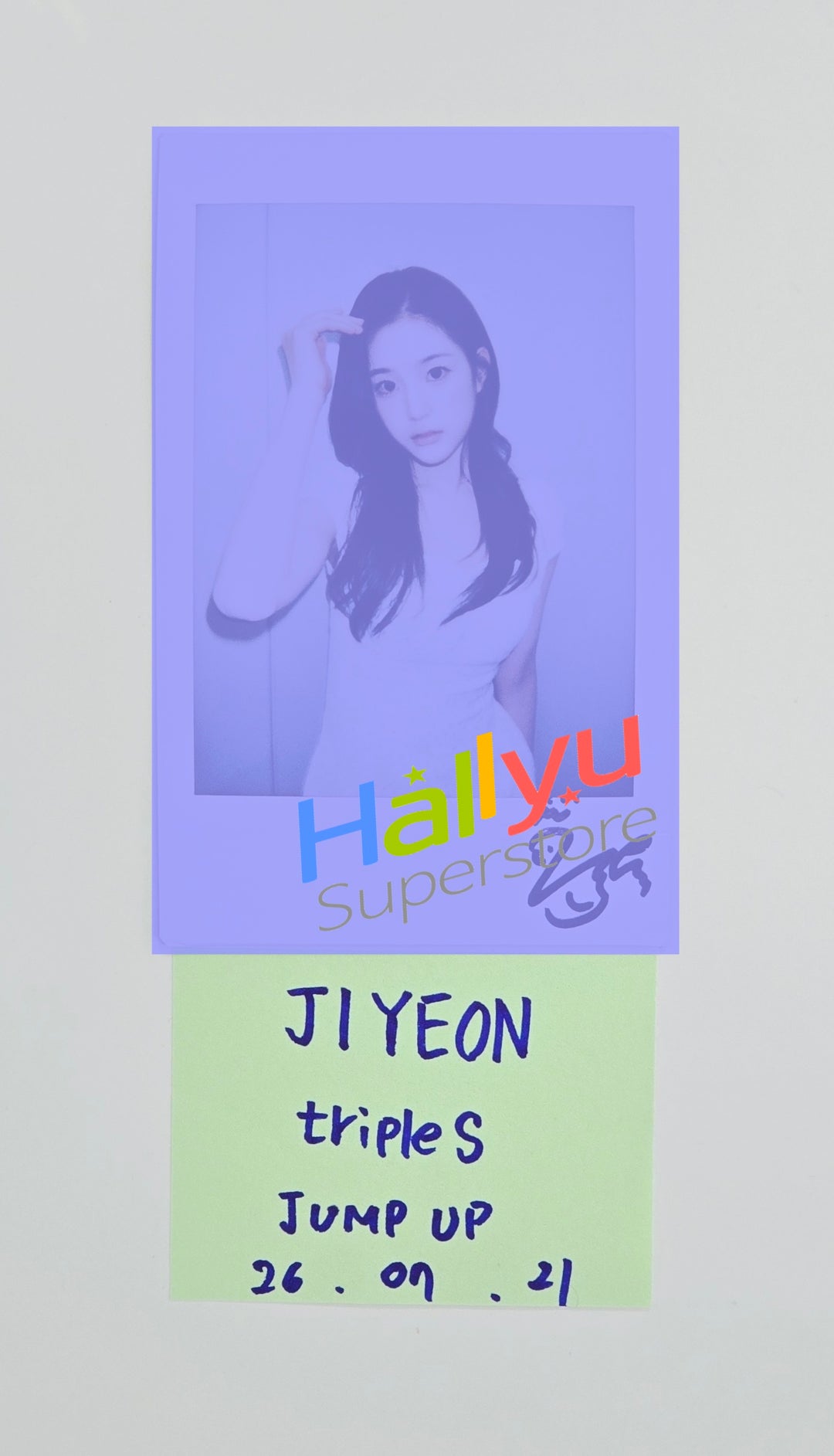 JIYEON (of tripleS) - Hand Autographed(Signed) Polaroid [26.07.21]