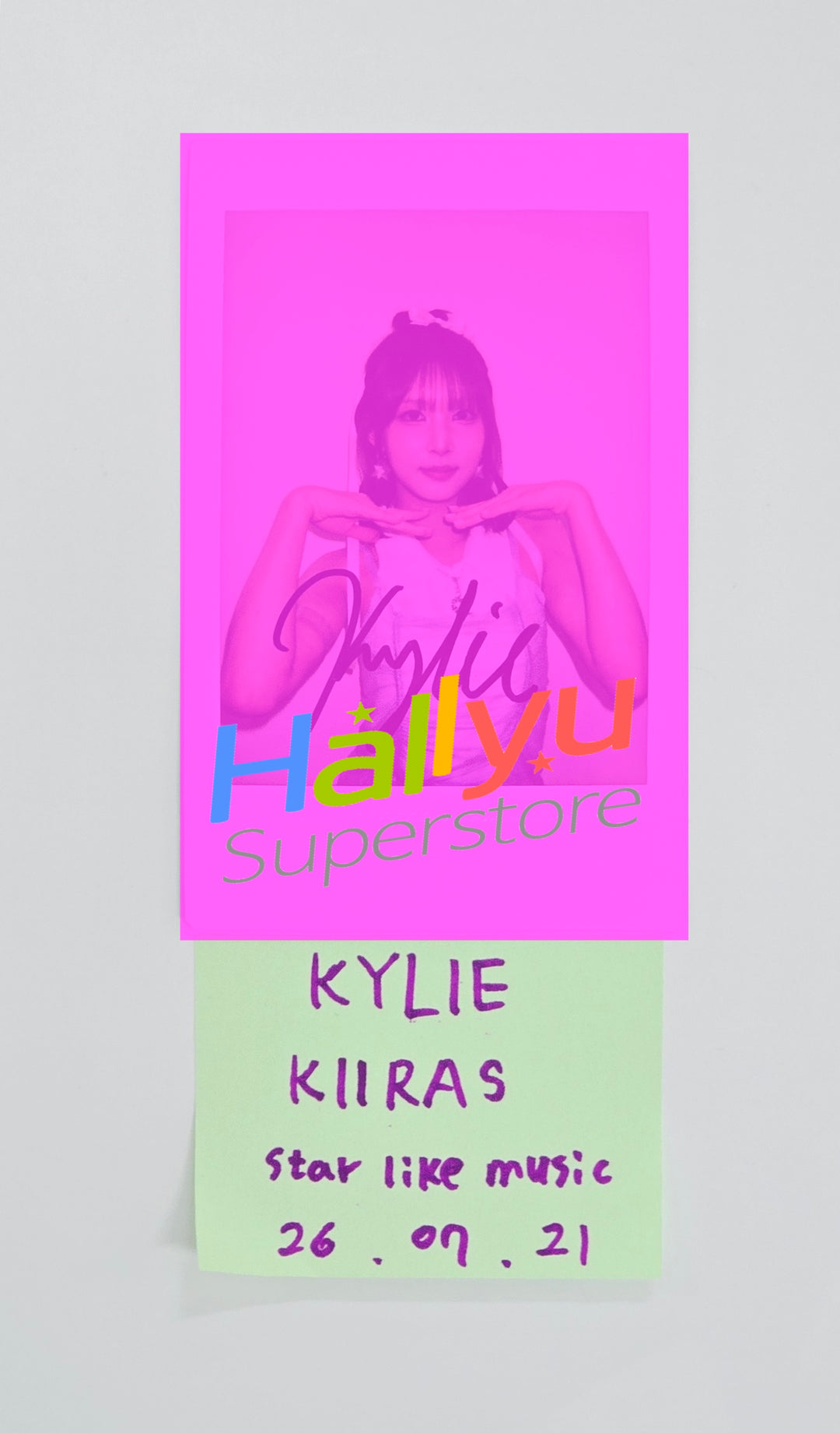 KYLIE (of KIIRAS) - Hand Autographed(Signed) Polaroid [26.07.21]