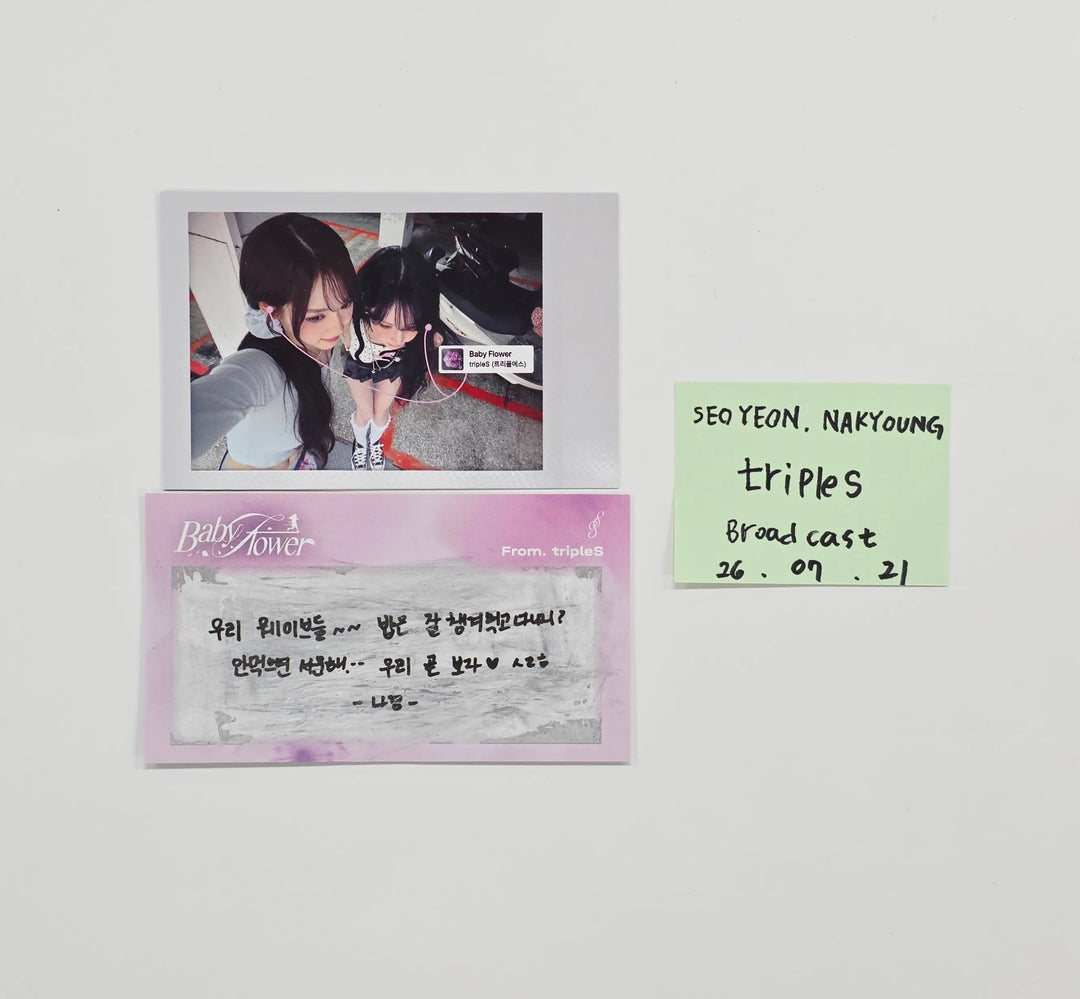 SEOYEON, NAKYOUNG(of tripleS) "LOVE&amp;POP" - Broadcast Polaroide type Unit Photocard [26.07.21]