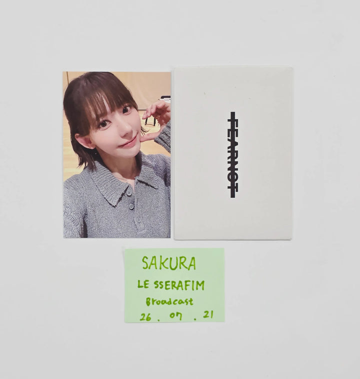 SAKURA (of LE SSERAFIM) "CELEBRATION" -  Broadcast Photocard [26.07.21]