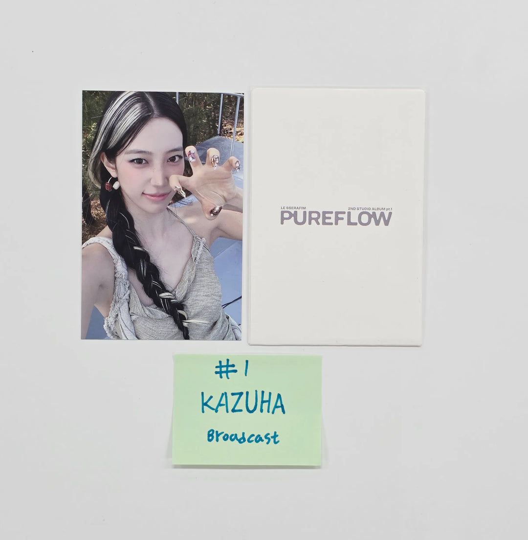 LE SSERAFIM "PUREFLOW" - Broadcast Photocard [26.07.21]