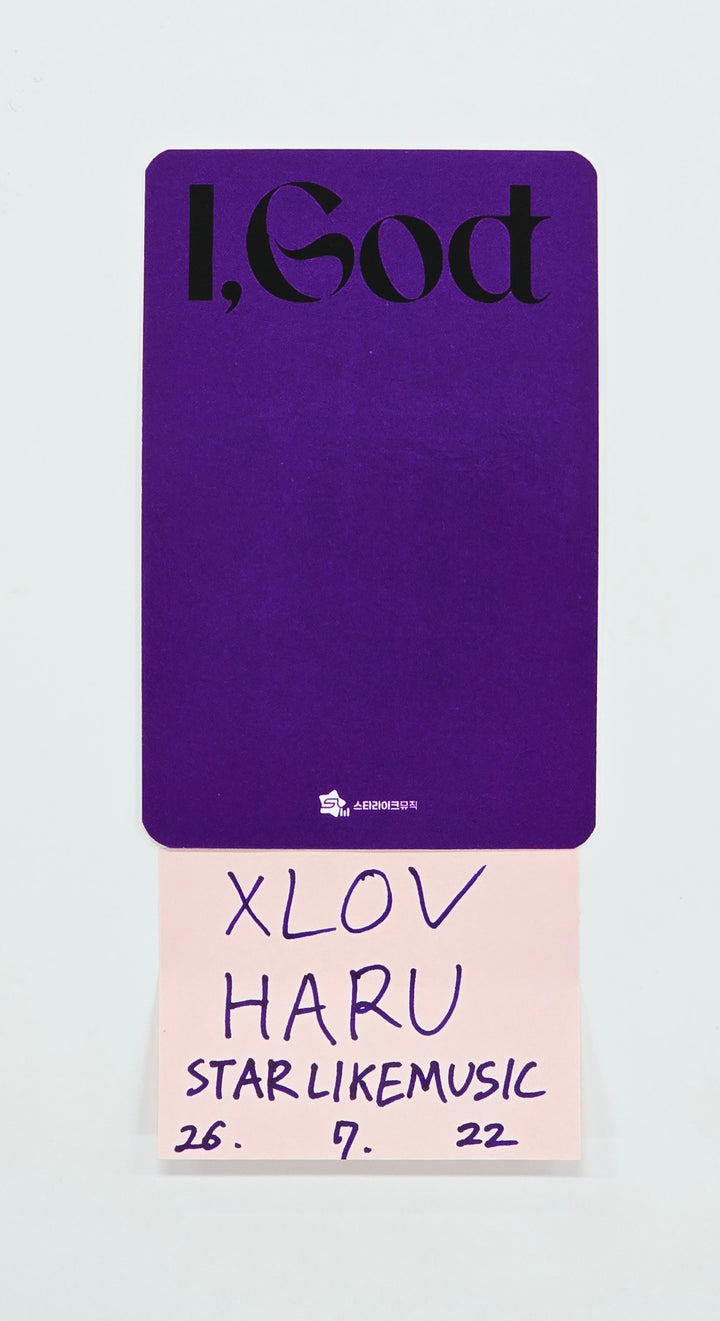 HARU (of XLOV) - Hand Autograhped(Signed) Photocard [26.07.22]
